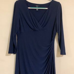 NWOT CHAPS BLUE DRESS SIZE L